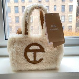 NWT UGG x TELFAR Small Reverse Shopper - Natural